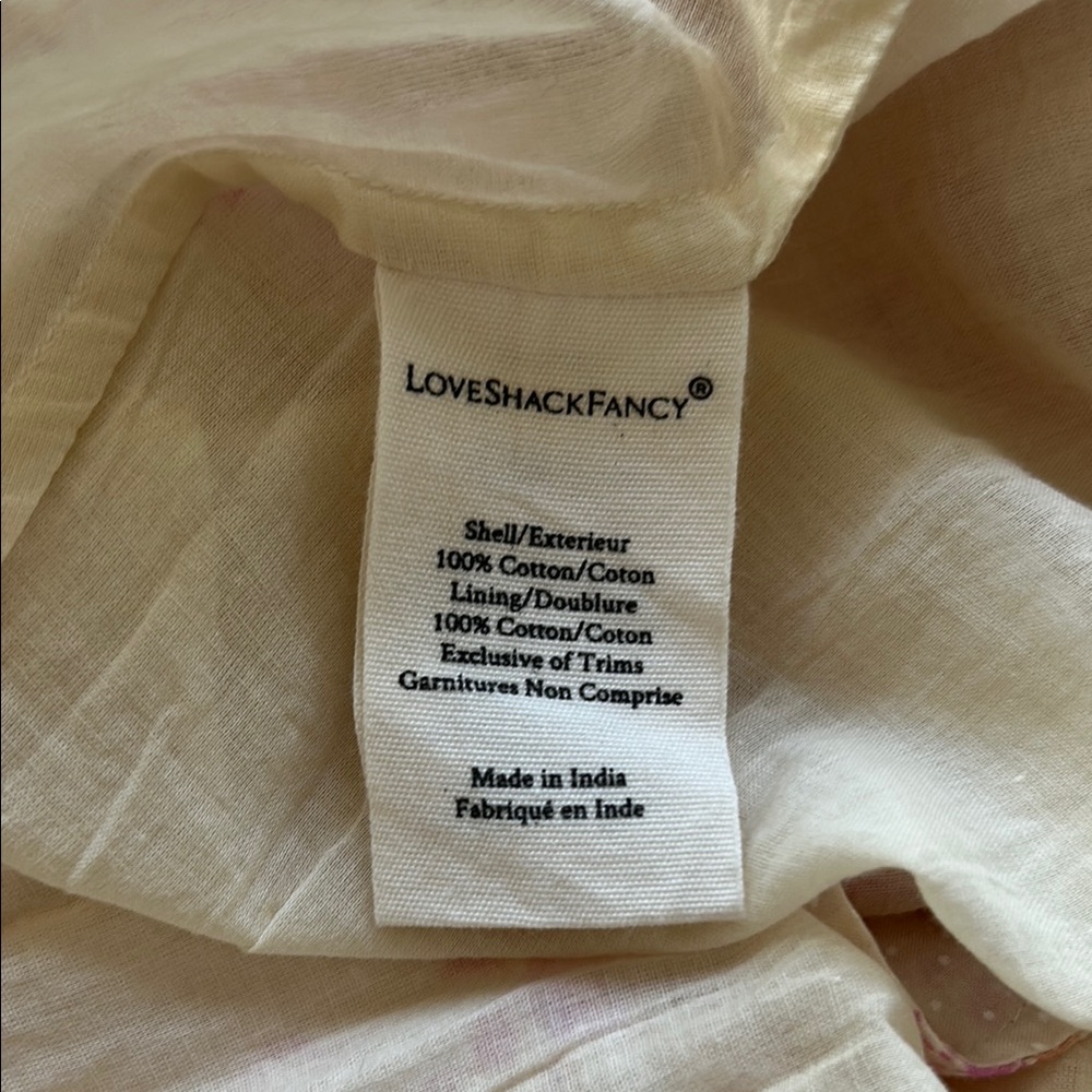 LoveShackFancy -Firefly floral pink/cream/lavender -NWT - Picture 9 of 10